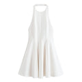 Wave Decoration Hanging Collar Dress - Norellé