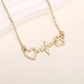 Cat Paw Necklace Heartbeat Chart - Norellé