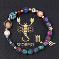 Natural Volcanic Rock Electroplating Twelve Constellations Bracelets - Norellé