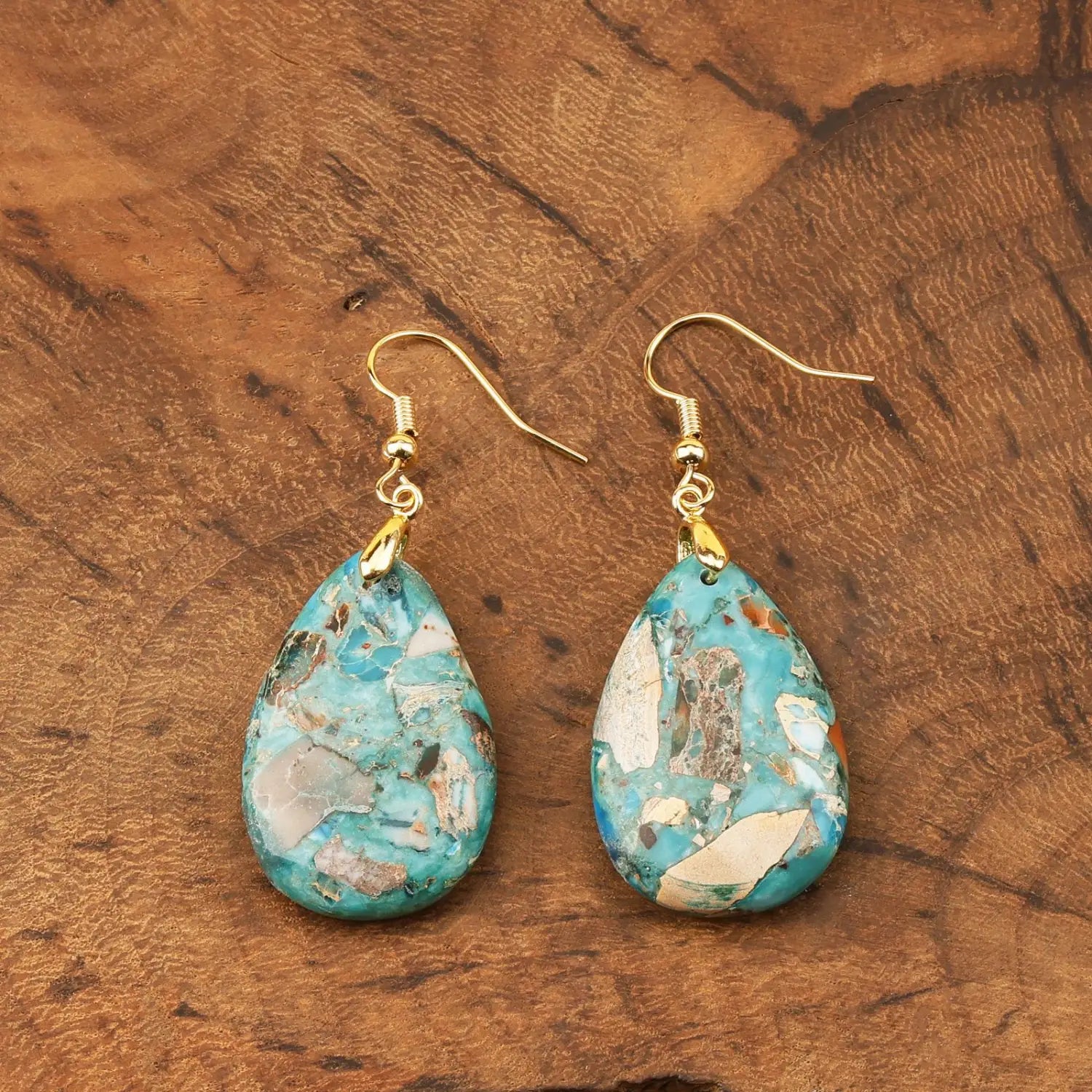 Women’s Natural Stone Simple Earrings