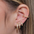 Women's Fashion Zircon Full Diamond Ear Clip - Norellé