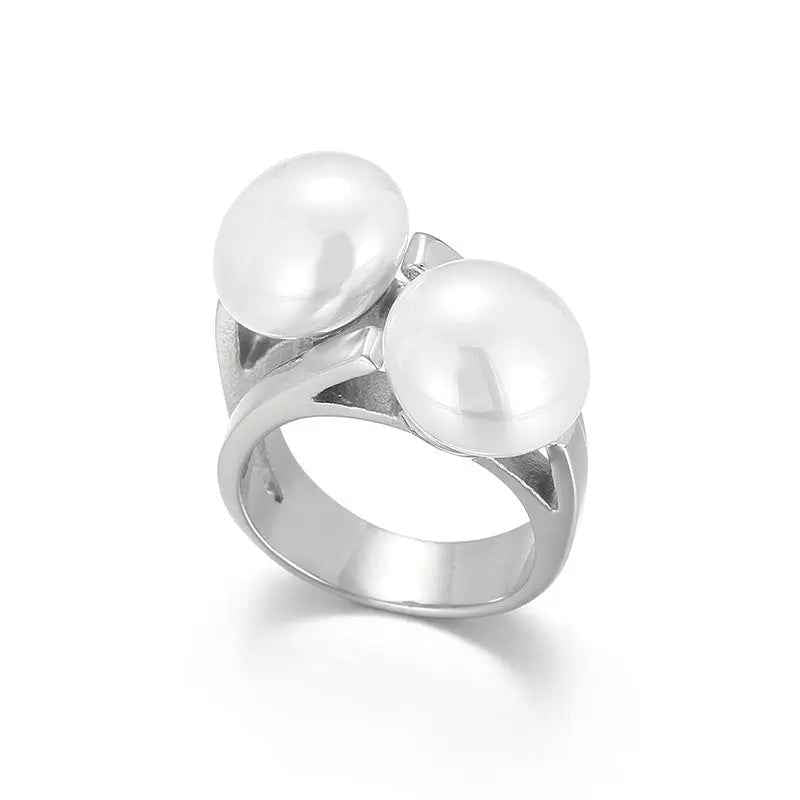 Unique And Elegant Stainless Steel Ring - Norellé