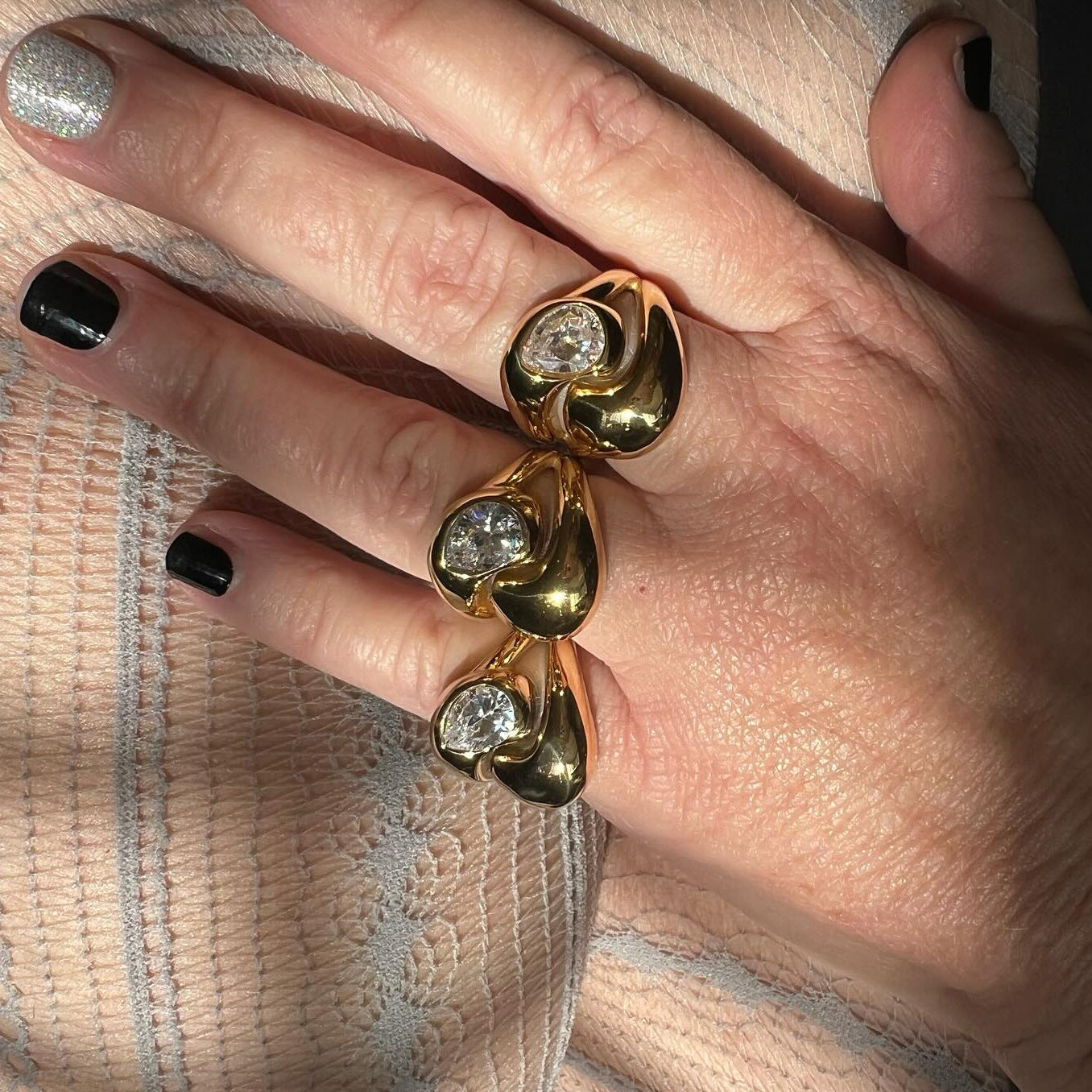 Zircon Titanium Steel Ring Does Not Fade - Norellé