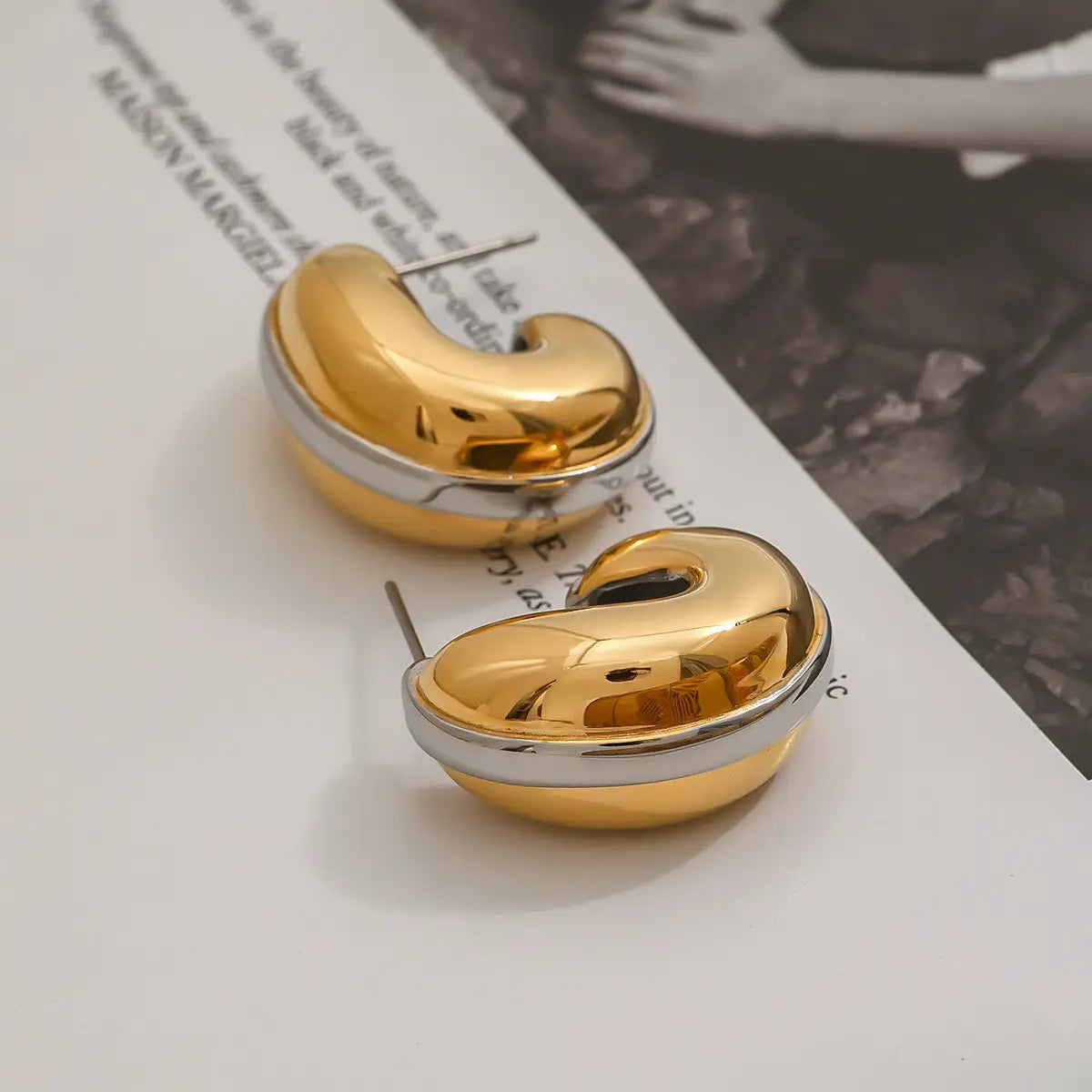 Titanium Steel Earrings Niche Stainless