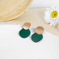 Morandi Contrast Earrings Korean Fashion Advanced - Norellé