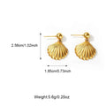 Colorfast Ornament High-grade Fashion Special-interest Simple Starfish Conch Sun Earrings - Norellé