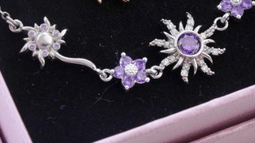 Sweet Copper Gold-plated Purple SUNFLOWER Necklace - Norellé