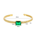 Micro-inlaid Color Zirconium Emerald Temperament Bracelet - Norellé