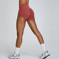 Peach Hip Raise Yoga Shorts For Women High Waist - Norellé