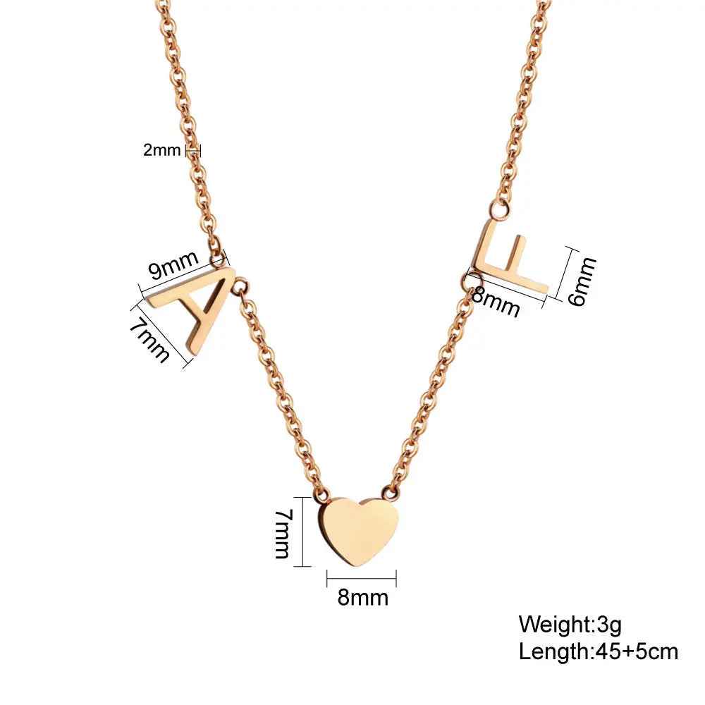 DIY English Multi Letter Necklace For Ladies - Norellé