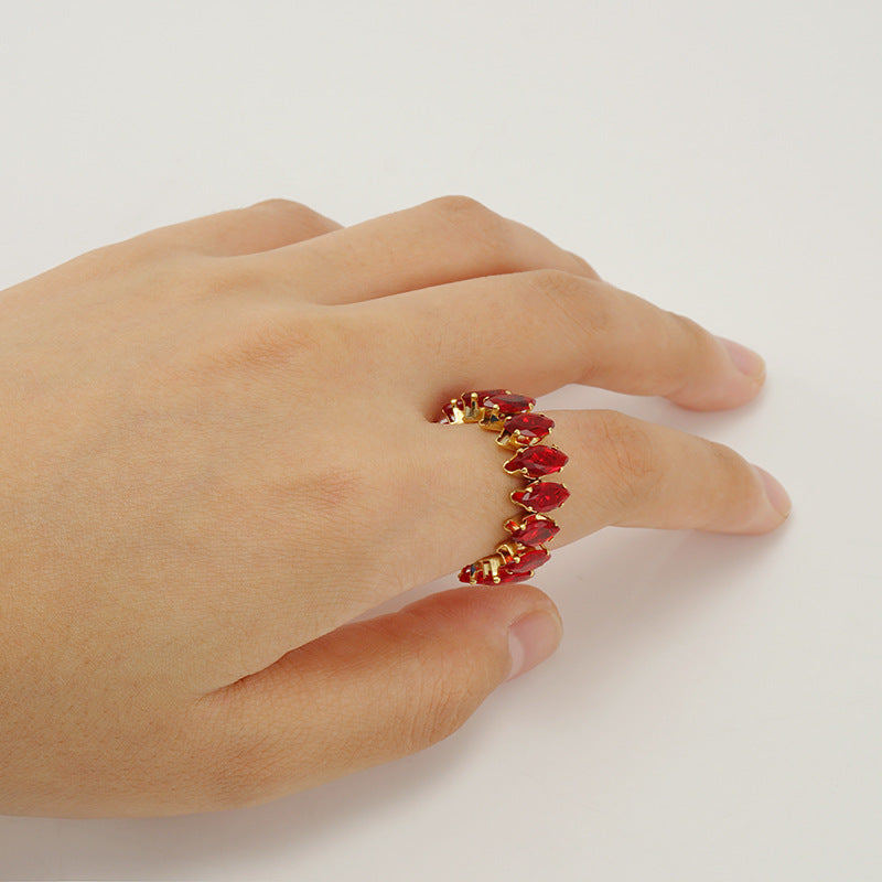 Color Zircon Ins Fashion Ring For Women - Norellé