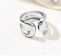 Women's Adjustable Alloy Geometric Hollow Ring - Norellé