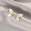 Silver Needle Fashion High-grade Diamond Enamel Earrings - Norellé