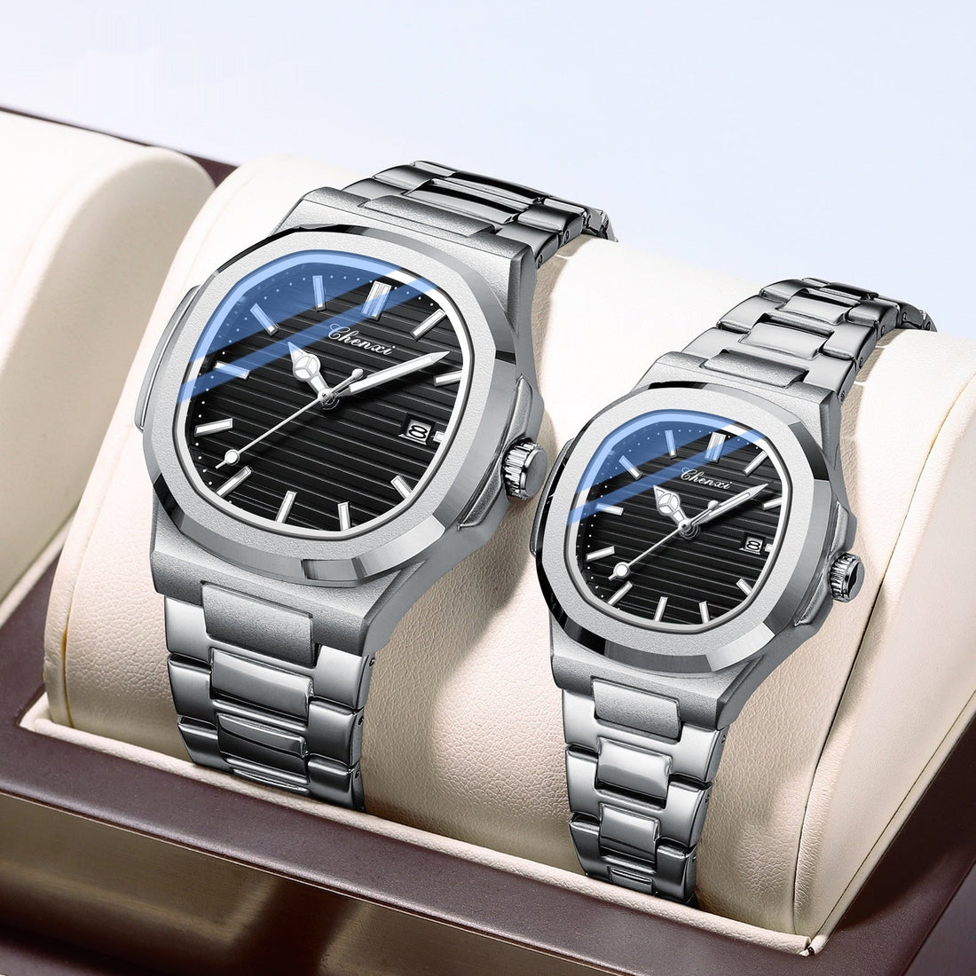 Chenxi Steel Watch Couple Luminous Waterproof Simple Fashion - Norellé