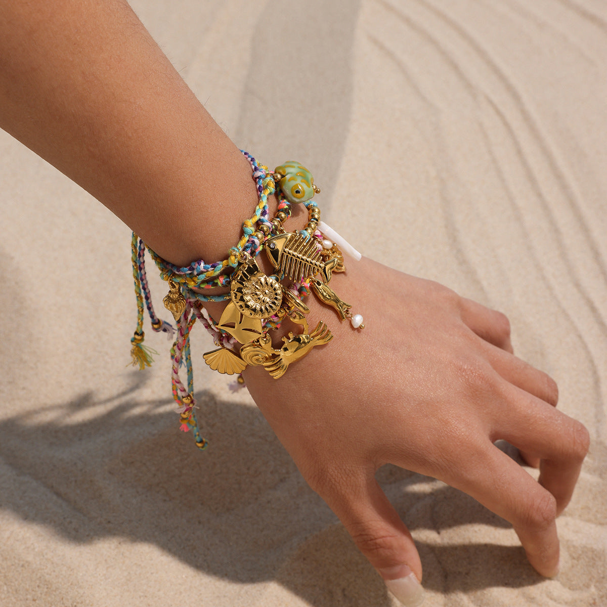 Marine Woven Diy Bracelet Stainless Steel - Norellé