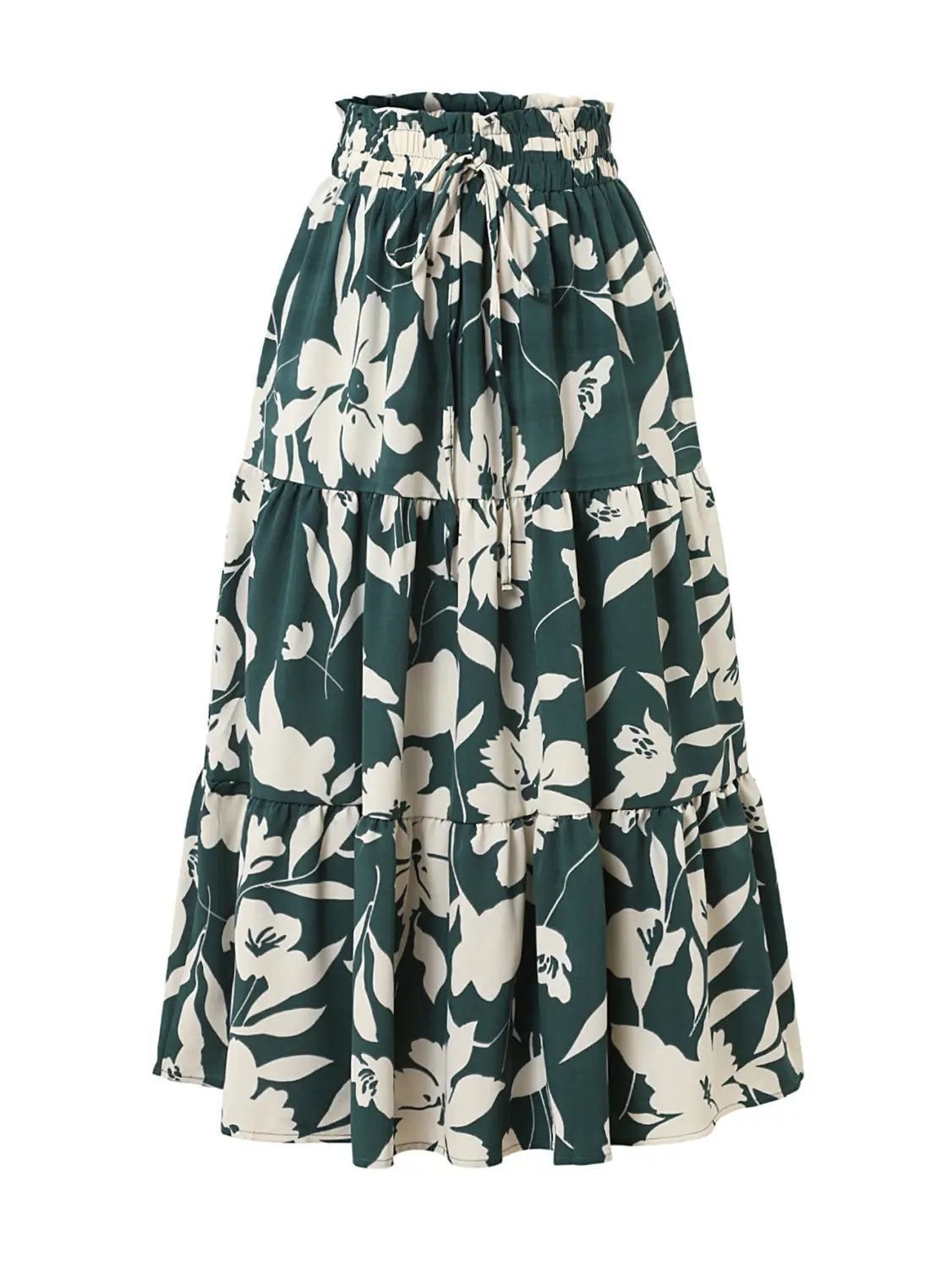 Printed A- Line Skirt Pleated Women