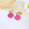 Morandi Contrast Earrings Korean Fashion Advanced - Norellé