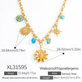 Double-layer Twin Titanium Steel Pendant 18K Gold Color-preserving Clavicle Chain - Norellé