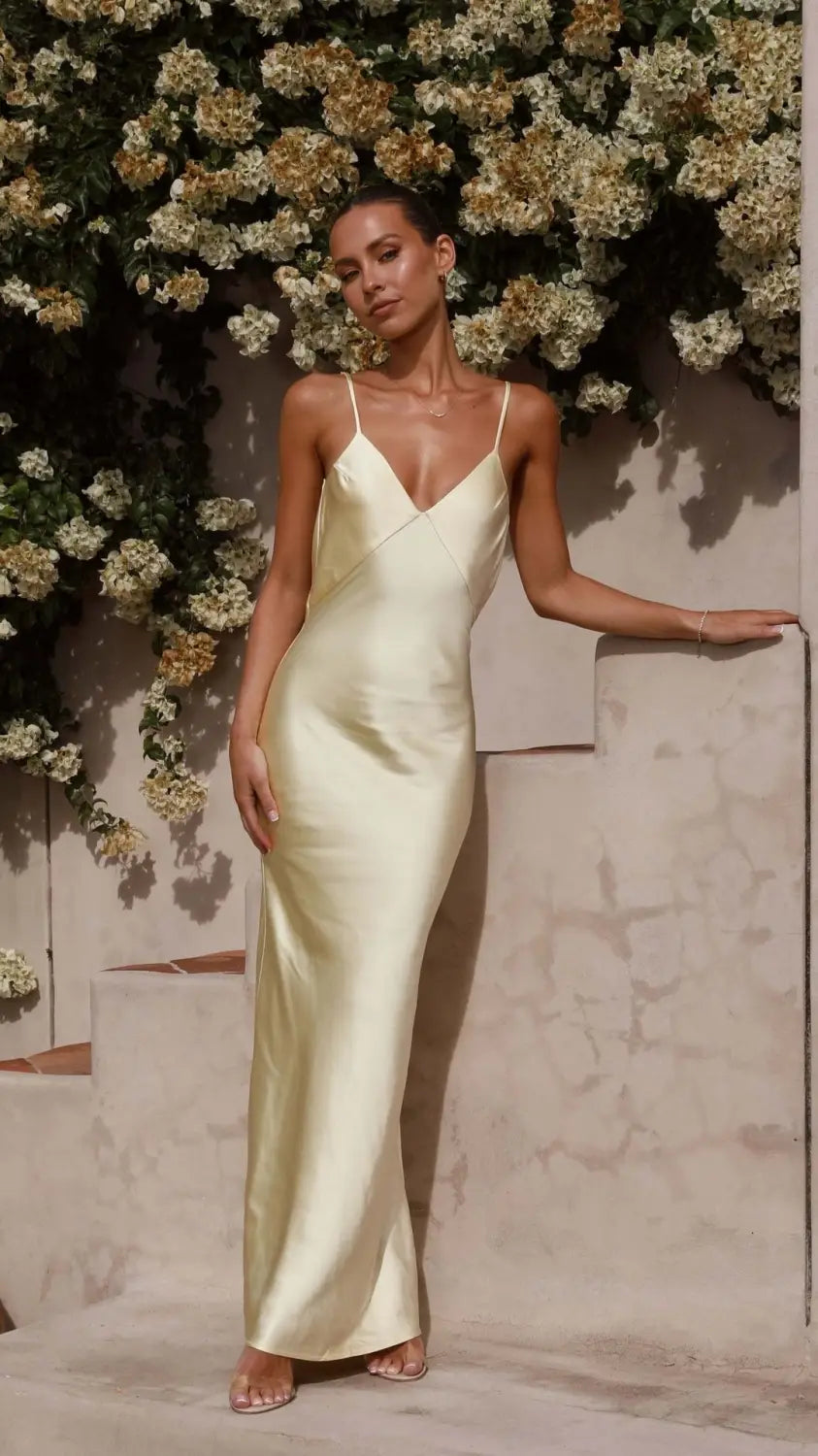 Style Women’s Backless Suspender Fishtail Skirt