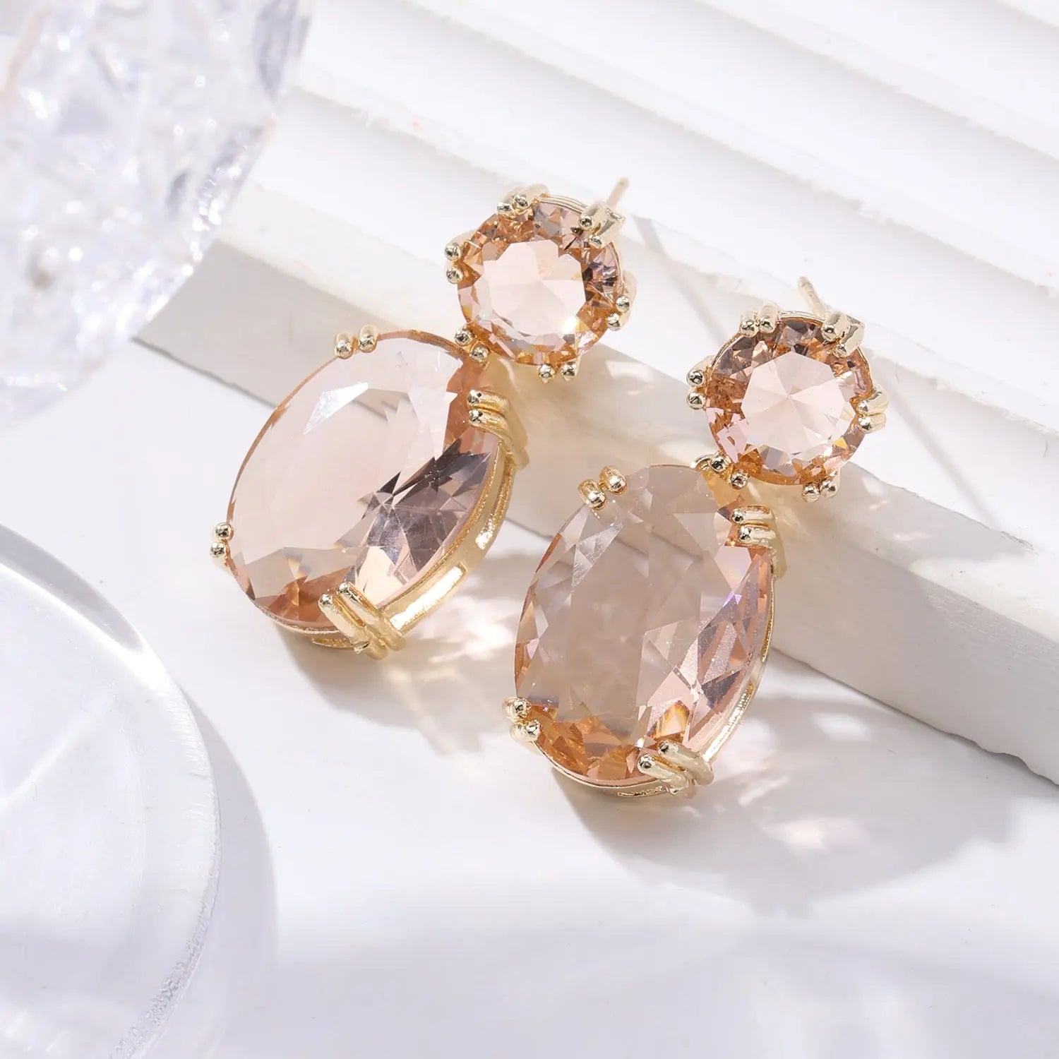 Creative Personality Drop-shaped Alloy Oval Earrings - Norellé