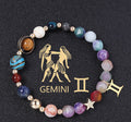 Twelve Constellation Constellation Bracelet Natural Stone Cut Color - Norellé