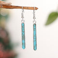 Simple Jewelry Turquoise Earrings Fashion Geometry Pattern - Norellé