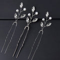3Pcs Bridal Tiaras U-shaped Hairpin