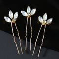 3Pcs Bridal Tiaras U-shaped Hairpin