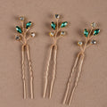3Pcs Bridal Tiaras U-shaped Hairpin - Style 18