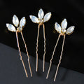 3Pcs Bridal Tiaras U-shaped Hairpin - Style 2
