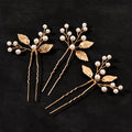 3Pcs Bridal Tiaras U-shaped Hairpin - Style 24