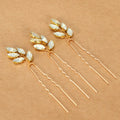 3Pcs Bridal Tiaras U-shaped Hairpin - Style 5