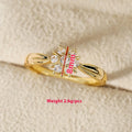 Flower Rhinestone-embedded Personalized Niche Design Shank Ring - Norellé