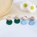 Morandi Contrast Earrings Korean Fashion Advanced - Norellé