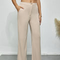 Ladies' Solid Color Elegant Fashion With Pockets Slimming Pants - Norellé