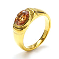 Retro Style Black Green Zircon Fashion Female Ring - Norellé