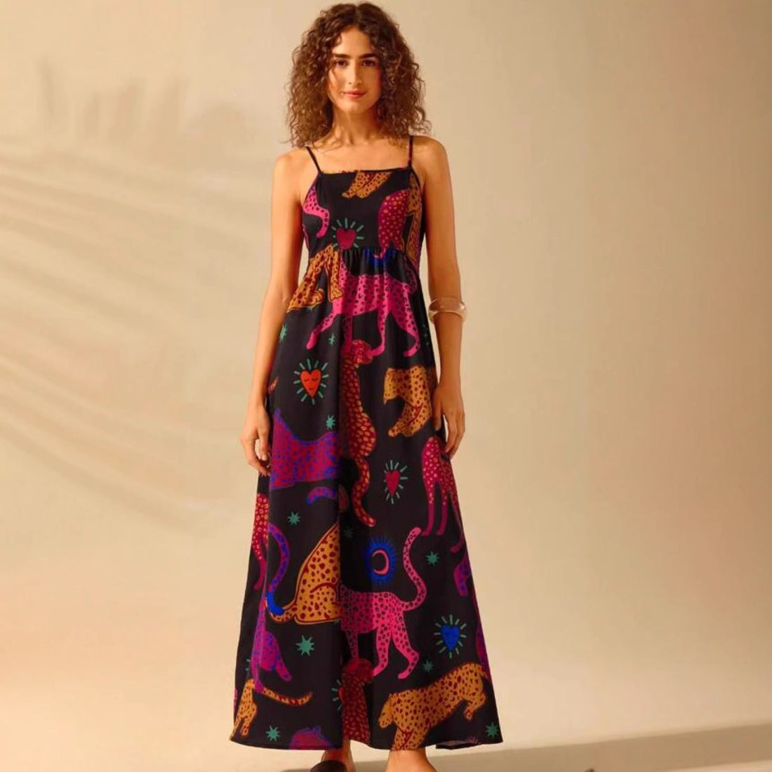Printing Slip Dress Vacation Style Women's Clothing - Norellé
