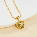 Heart-shaped Necklace Ethnic Style Hollow Chicken Hearts Gold Plated - Norellé