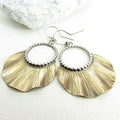Fashion Leaf Two-tone Earrings - Norellé