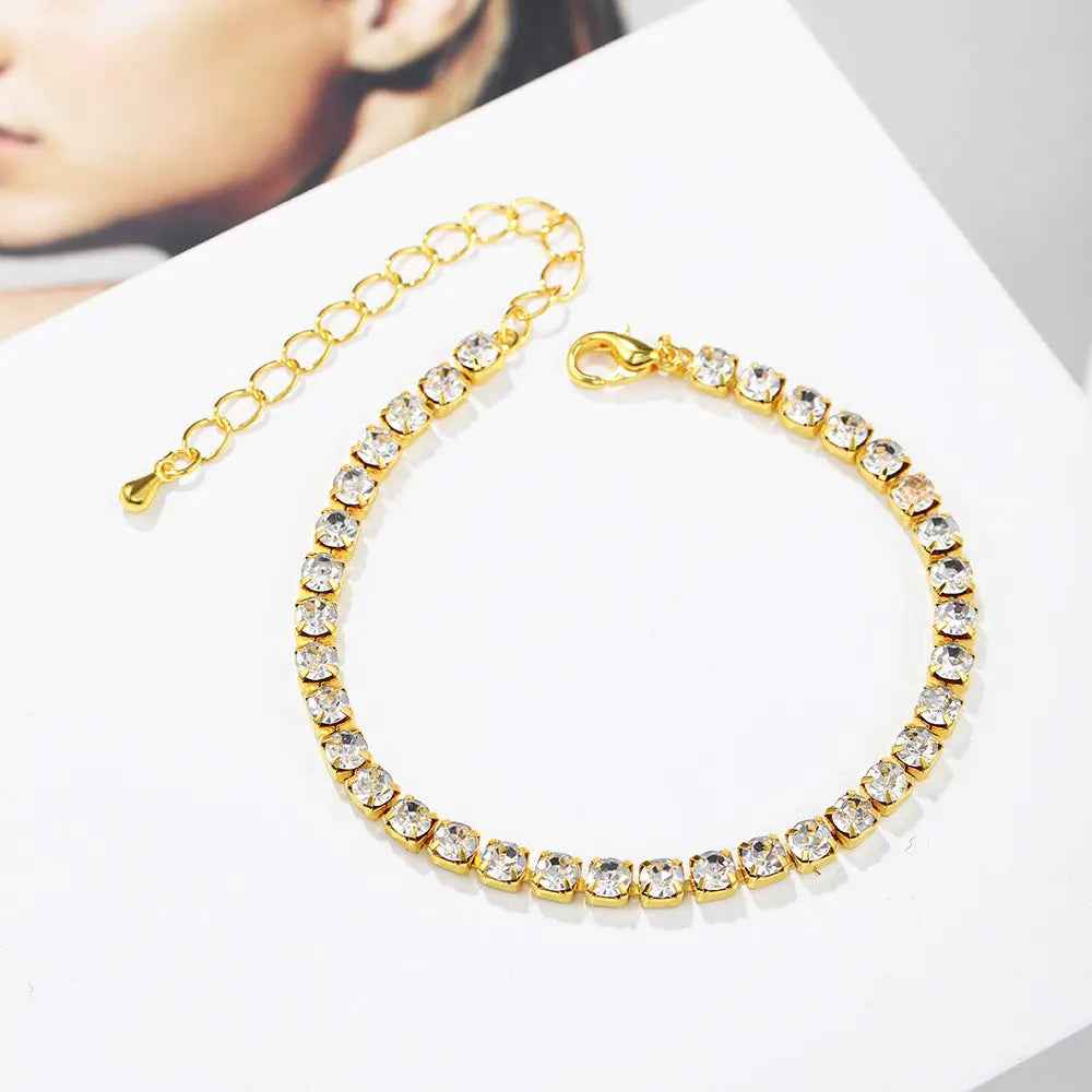 Simple All-match Diamond Drill Chain Bracelet - Norellé