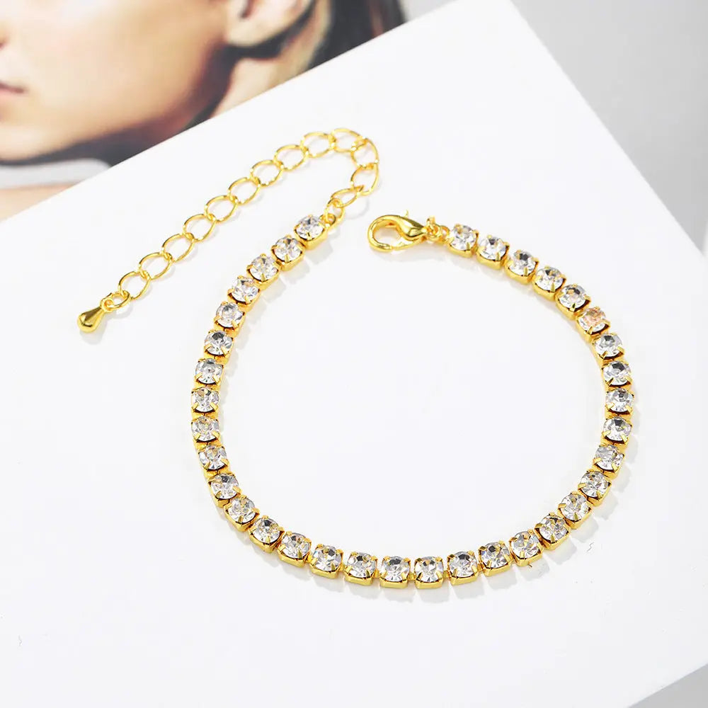 Simple All-match Diamond Drill Chain Bracelet - Norellé