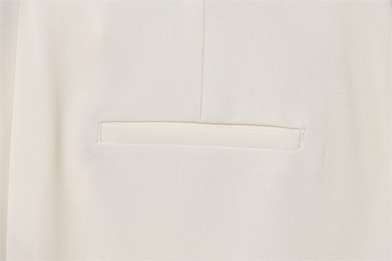 Thin Scarf Lapel Blazer Straight-leg Pants