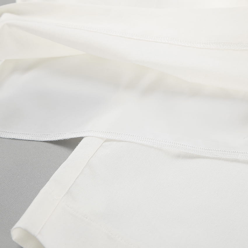 Cotton And Linen V-neck Backless Lace-up Top High Waist Casual Trousers Suit