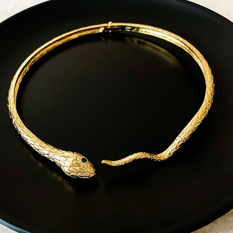Cold Wind Diamond Snake Necklace Ornament - Norellé