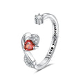 Heart-shaped Birthstone Women's Ring Fashion - Norellé