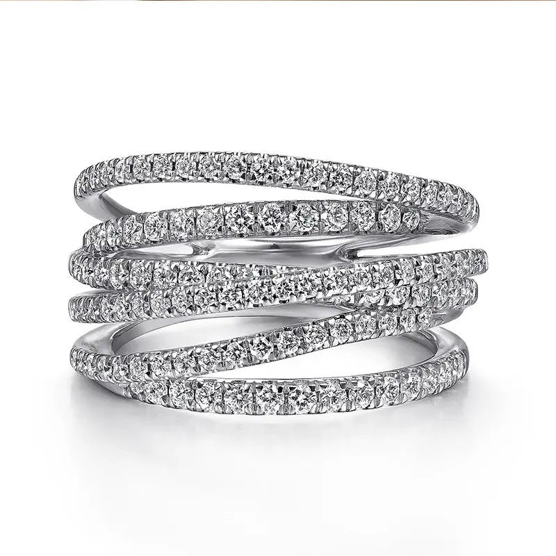 Hip Hop Wind Line Winding Ring - Norellé
