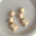 Niche Retro Design Resin Earrings Irregular - Norellé