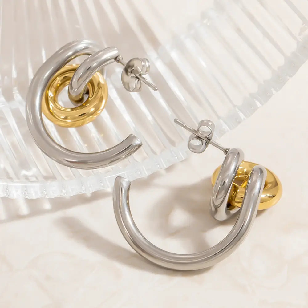 Titanium Steel Ear Studs Female