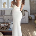 Stitching Graceful And Fashionable Hollow Dress Women - Norellé