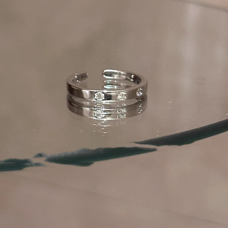 Korean Style Hot Refined And Simple Zircon Ring - Norellé